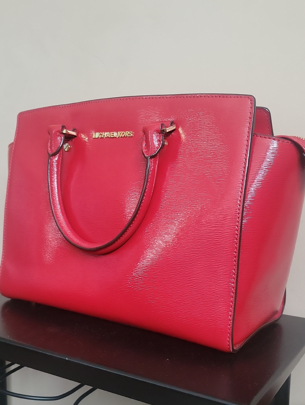 Michael Kors Red Saffiano Leather Tote